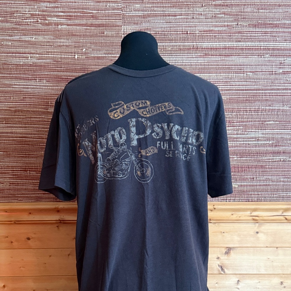 Lucky Brand Black Moto Graphic Tee